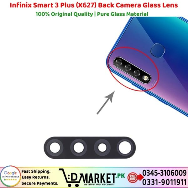 Infinix Smart 3 Plus X627 Back Camera Glass Lens Price In Pakistan