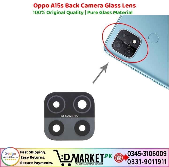 Oppo A15s Back Camera Glass Lens Price In Pakistan