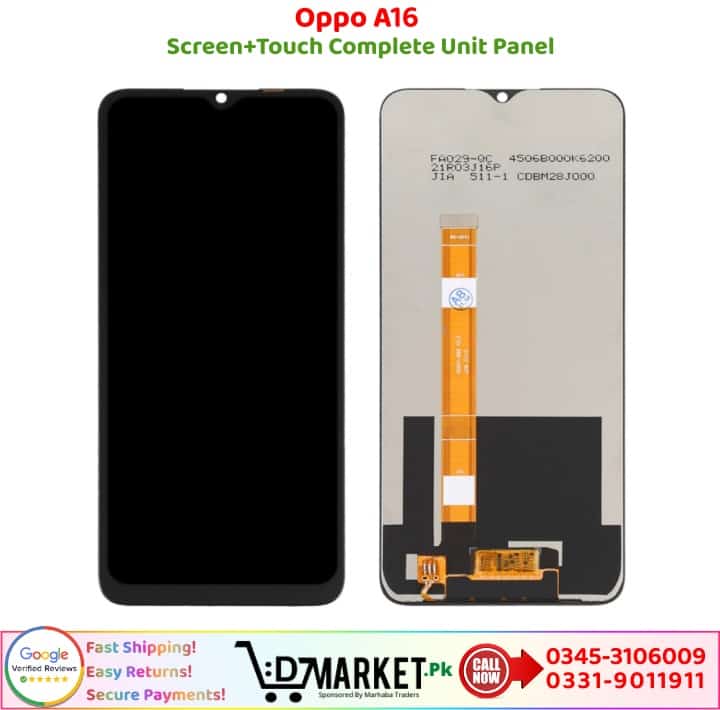 Oppo A16 LCD Panel Price In Pakistan