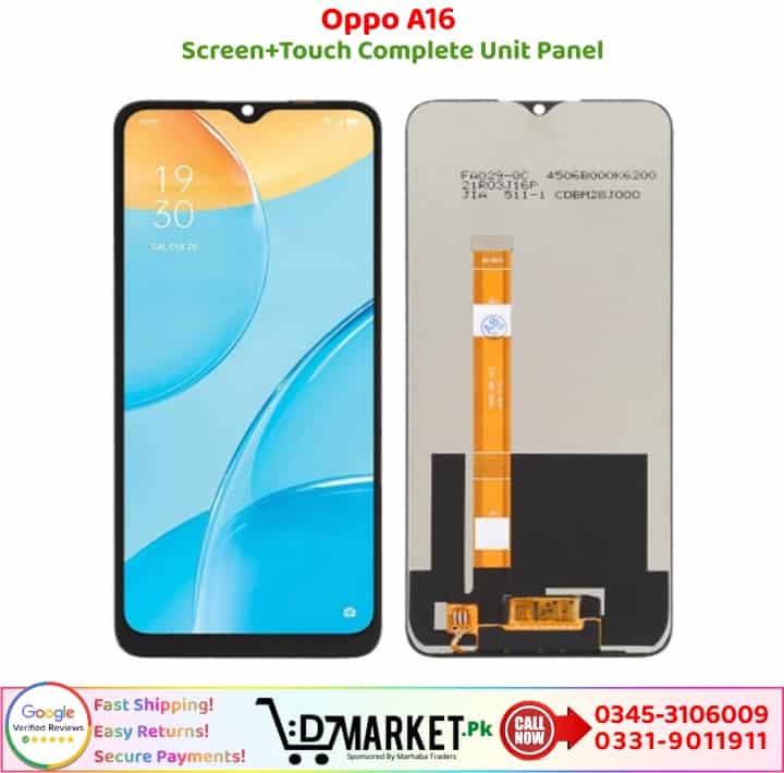 Oppo A16 LCD Panel Price In Pakistan
