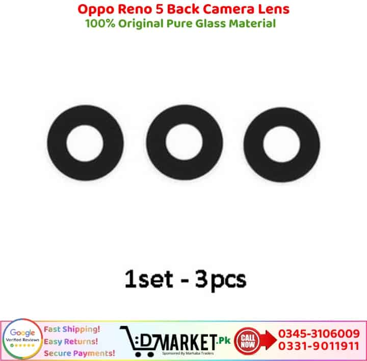 Oppo Reno 5 Back Camera Glass Lens Price In Pakistan