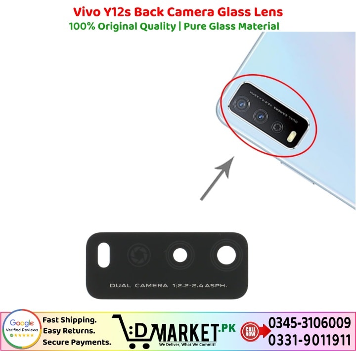 Vivo Y12s Back Camera Glass Lens Price In Pakistan