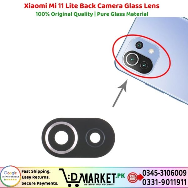 Xiaomi Mi 11 Lite Back Camera Glass Lens Price In Pakistan