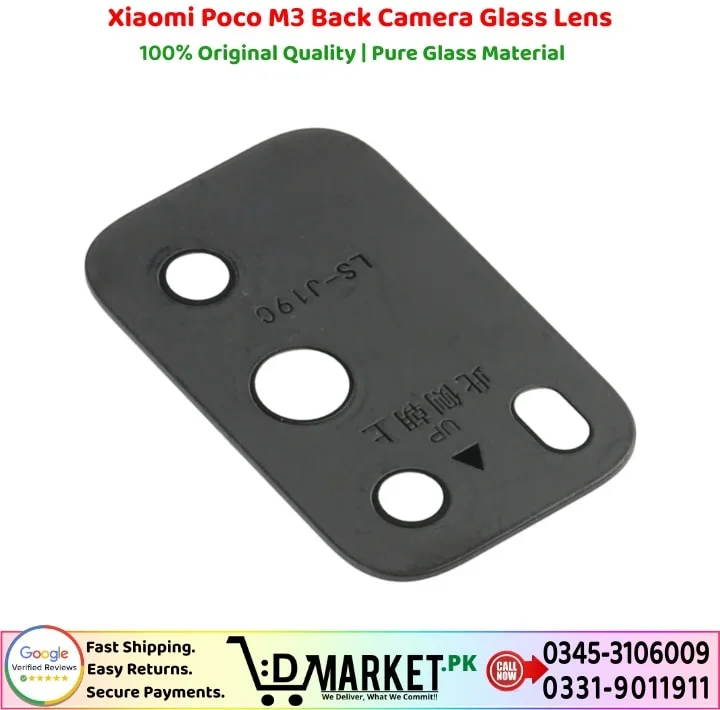 Xiaomi Poco M3 Back Camera Glass Lens Price In Pakistan