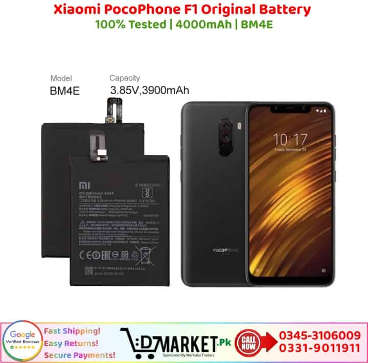 Xiaomi PocoPhone F1 Original Battery Price In Pakistan