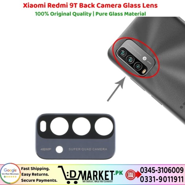 Xiaomi Redmi 9T Back Camera Glass Lens Price In Pakistan