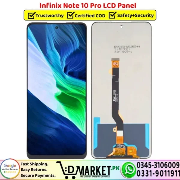Infinix Note 10 Pro LCD Panel Unit Screen Display - DMarket.Pk
