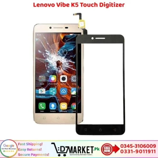 Lenovo Vibe K5 Touch Glass Price In Pakistan