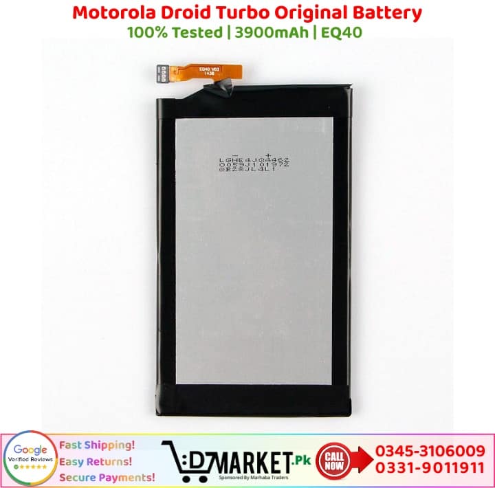 Motorola Droid Turbo Original Battery Price In Pakistan