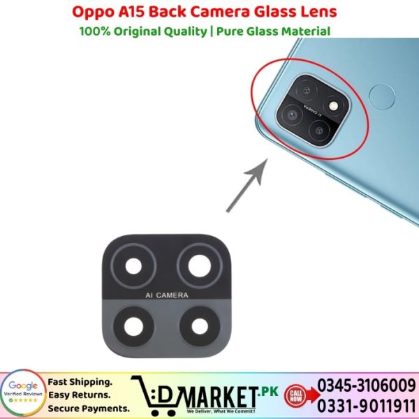 Oppo A15 Back Camera Glass Lens Price In Pakistan