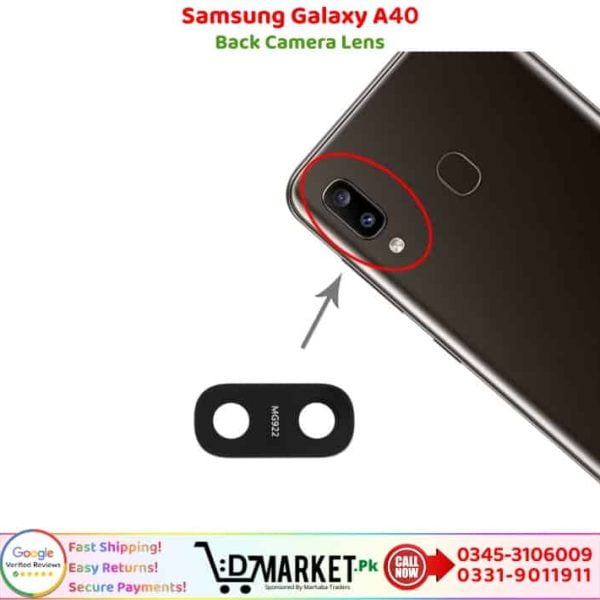 Samsung Galaxy A40 Back Camera Lens Price In Pakistan