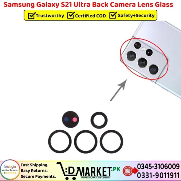Samsung Galaxy S21 Ultra Back Camera Lens Glass Price In Pakistan