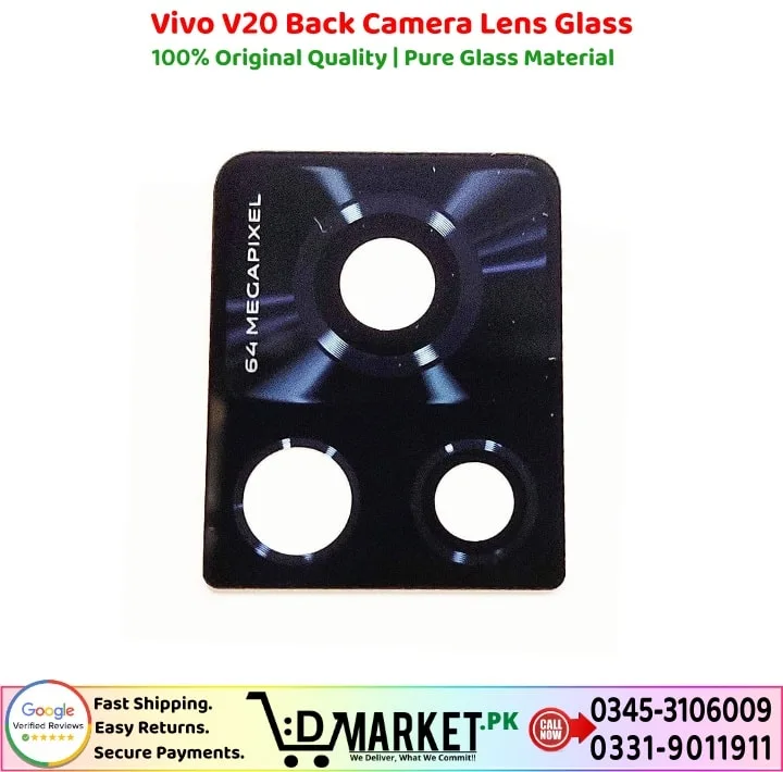 Vivo V20 Back Camera Lens Glass Price In Pakistan