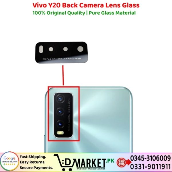 Vivo Y20 Back Camera Lens Glass Price In Pakistan