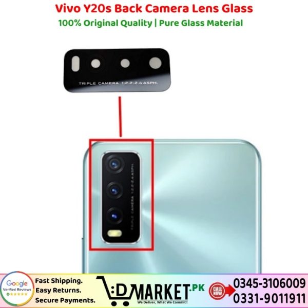 Vivo Y20s Back Camera Lens Glass Price In Pakistan