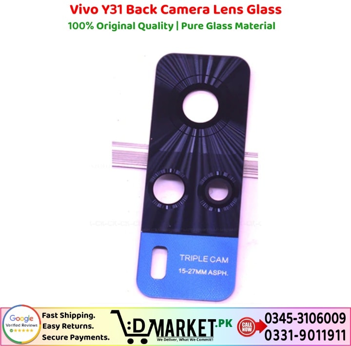 Vivo Y31 Back Camera Lens Glass Price In Pakistan