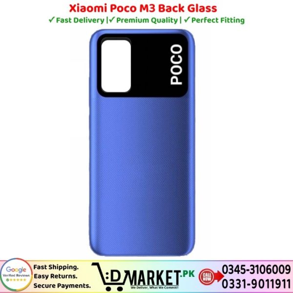Xiaomi Poco M3 Back Glass Price In Pakistan