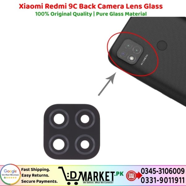 Xiaomi Redmi 9C Back Camera Lens Glass Price In Pakistan