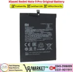 Xiaomi Redmi Note 9 Pro Original Battery Price In Pakistan