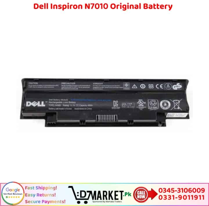 Dell Inspiron N7010 Original Battery Price In Pakistan