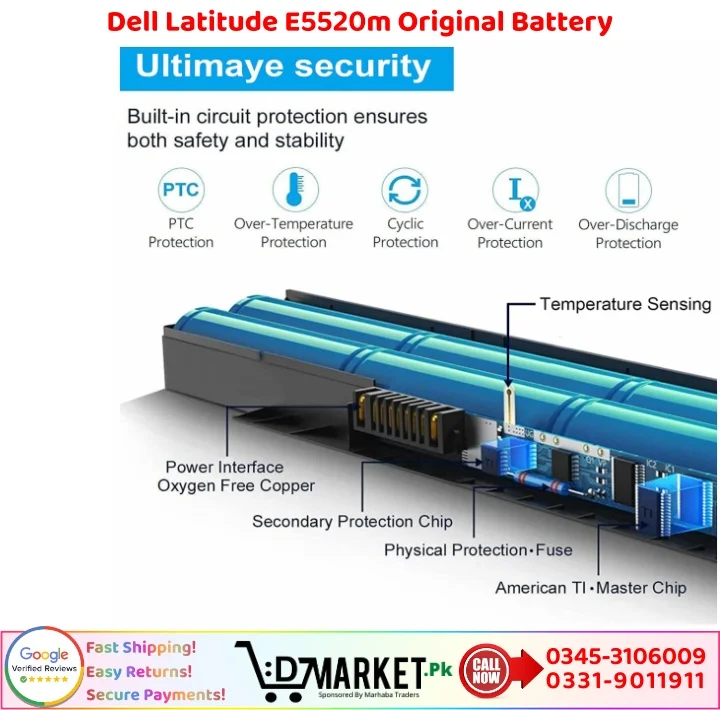 Dell Latitude E5520m Original Battery Price In Pakistan