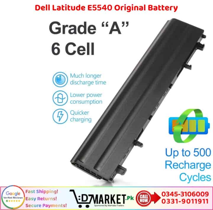 Dell Latitude E5540 Original Battery Price In Pakistan