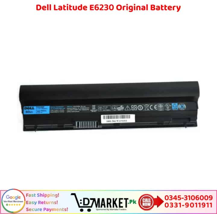 Dell Latitude E6230 Original Battery Price In Pakistan