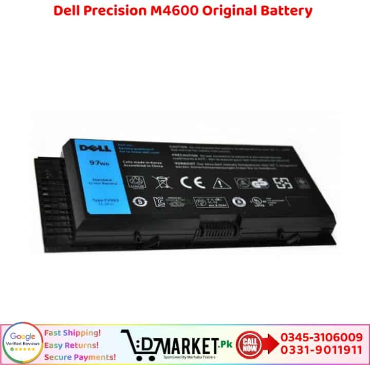 Dell Precision M4600 Original Battery Price In Pakistan