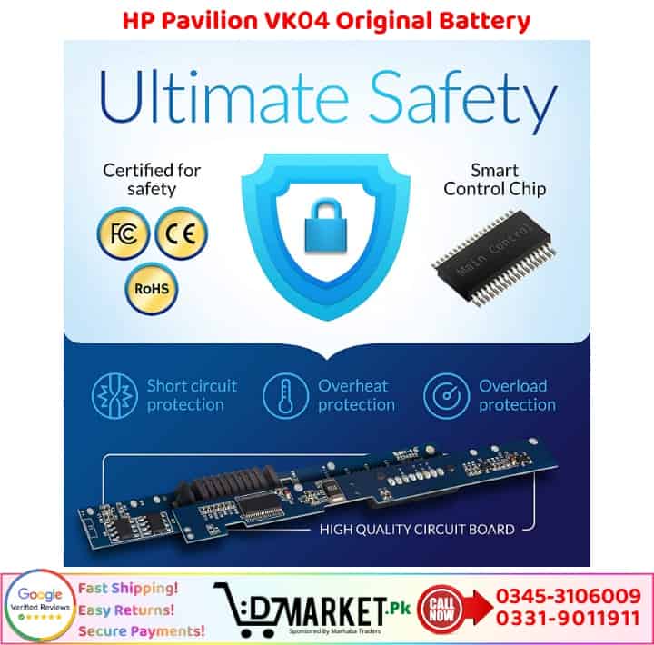 HP Pavilion VK04 Original Battery Price In Pakistan