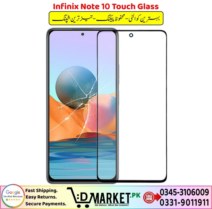 Infinix Note 10 Touch Glass Price In Pakistan