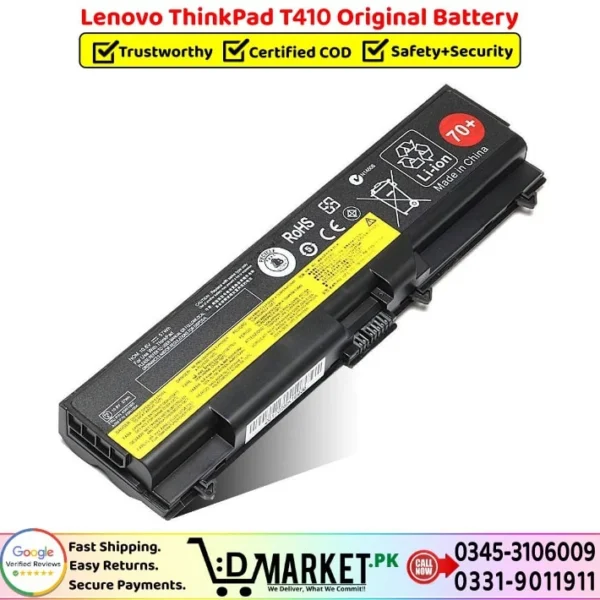 Lenovo ThinkPad T410 Original Battery Price In Pakistan