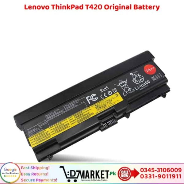 Lenovo ThinkPad T420 Original Battery Price In Pakistan