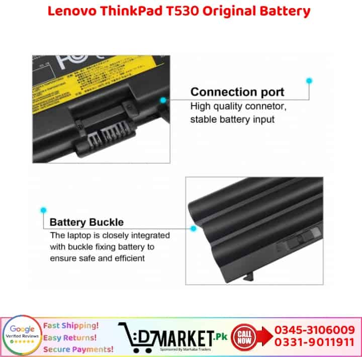 Lenovo ThinkPad T530 Original Battery Price In Pakistan