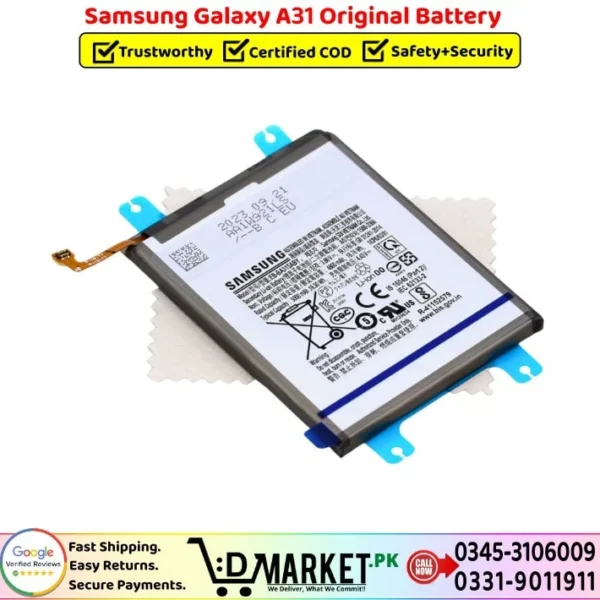 Samsung Galaxy A31 Original Battery Price In Pakistan