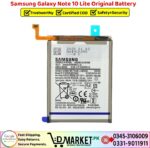 Samsung Galaxy Note 10 Lite Original Battery Price In Pakistan