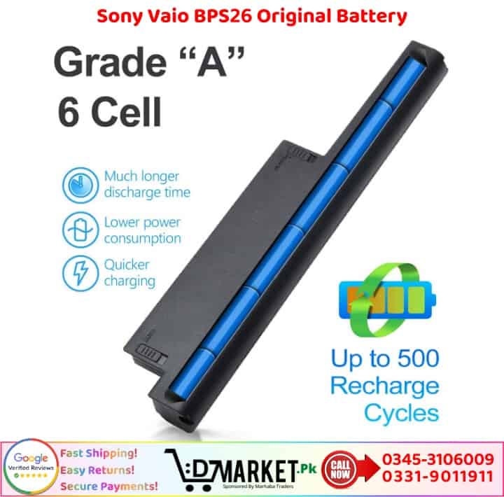 Sony Vaio BPS26 Original Battery Price In Pakistan