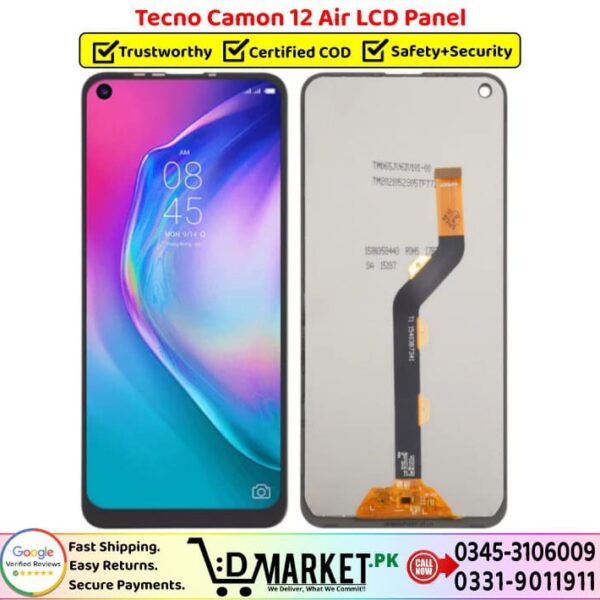 Tecno Camon 12 Air LCD Panel Price In Pakistan