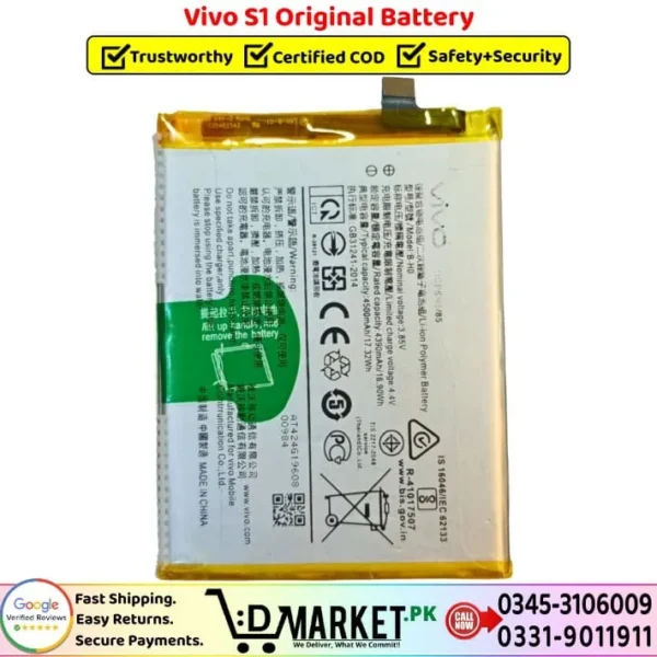Vivo S1 Original Battery Price In Pakistan