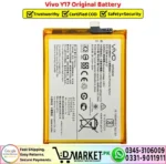 Vivo Y17 Original Battery Price In Pakistan