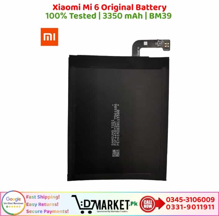 Xiaomi Mi 6 Original Battery Price In Pakistan