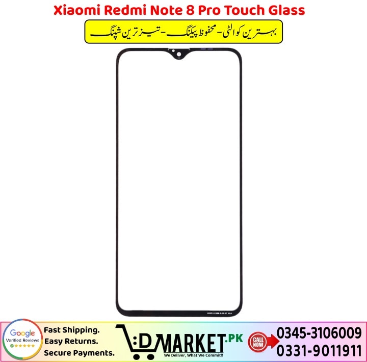Xiaomi Redmi Note 8 Pro Touch Glass Price In Pakistan