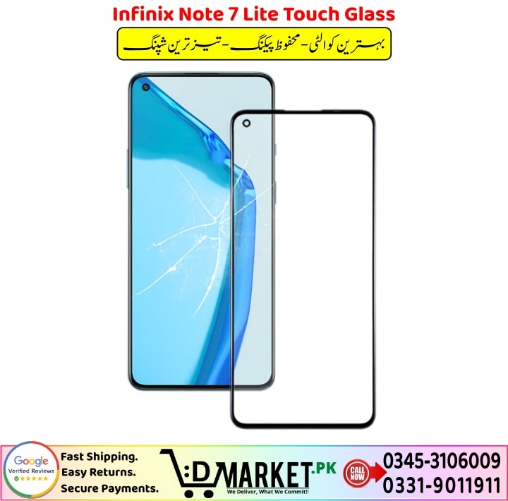 Infinix Note 7 Lite Touch Glass Price In Pakistan