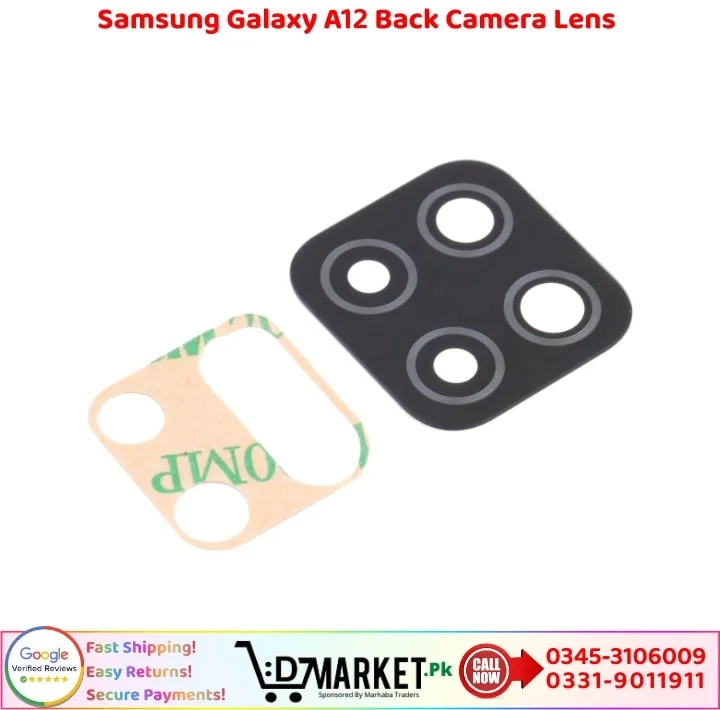 Samsung Galaxy A12 Back Camera Lens Glass Price In Pakistan
