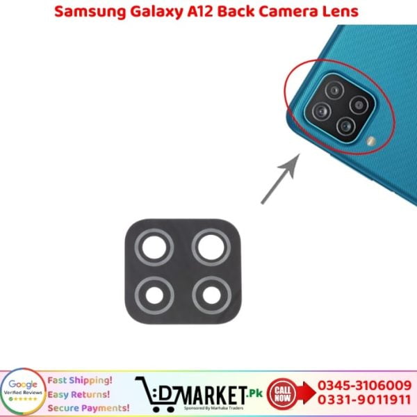 Samsung Galaxy A12 Back Camera Lens Glass Price In Pakistan