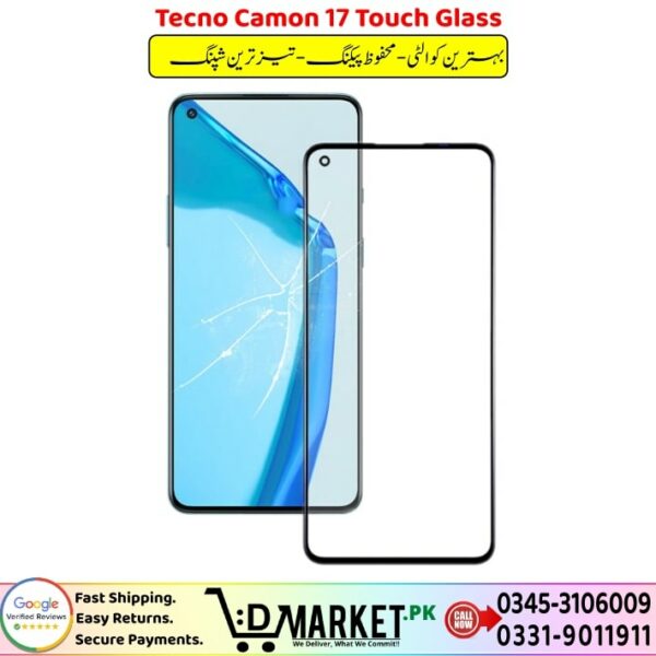 Tecno Camon 17 Touch Glass Price In Pakistan