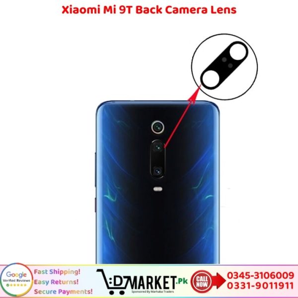 Xiaomi Mi 9T Back Camera Lens Glass Price In Pakistan