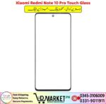 Xiaomi Redmi Note 10 Pro Touch Glass Price In Pakistan