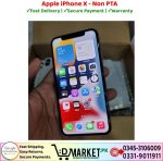Apple iPhone X Non PTA Price In Pakistan