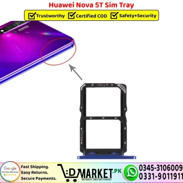 Huawei Nova 5T Sim Tray Replacement - DMarket.Pk