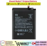 Xiaomi Redmi 7 Original Battery Price In Pakistan